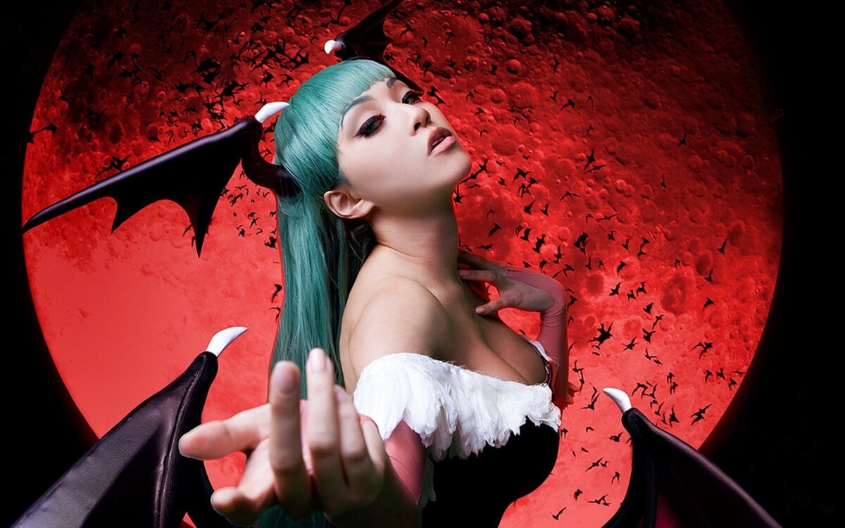 Darkstalkers косплей Morrigan