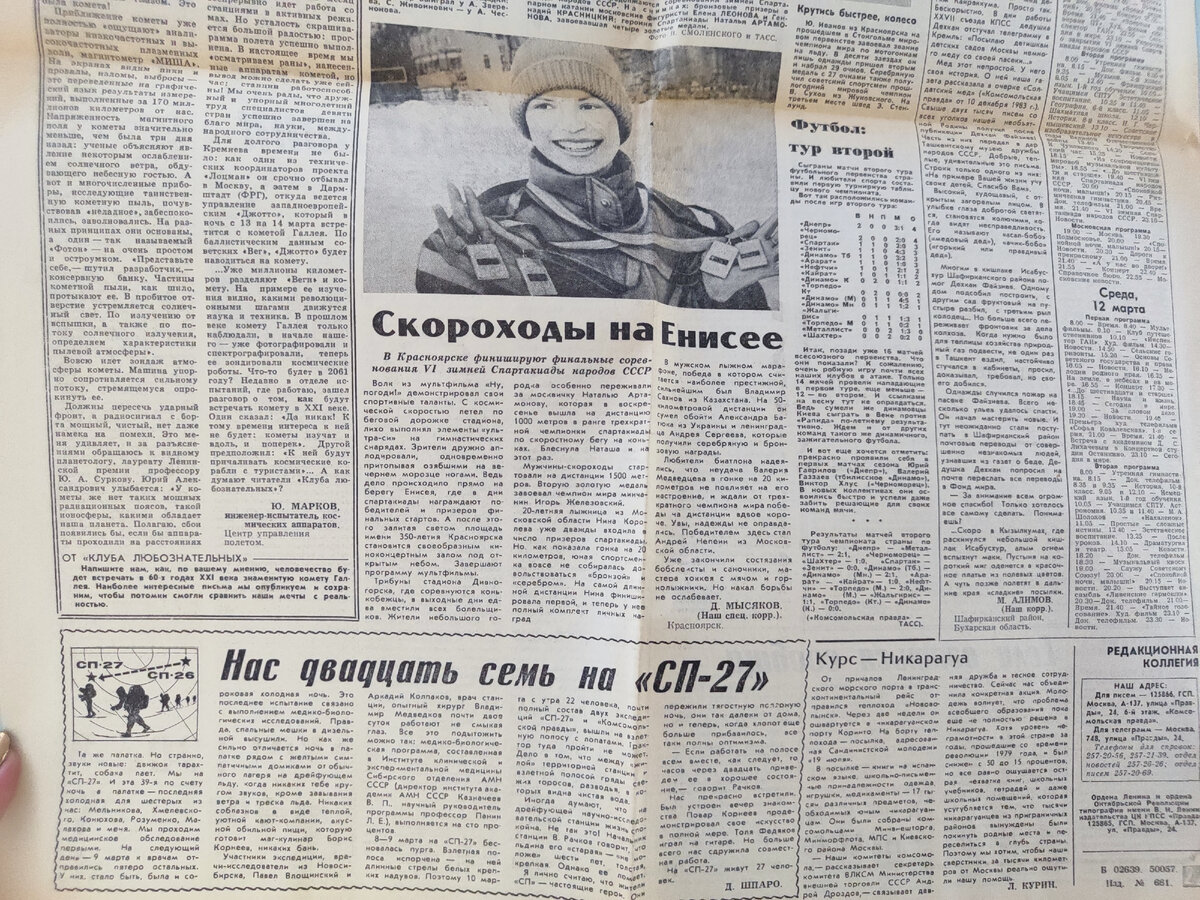 Комсомольская правда почти 40 лет назад. Старая газета, моя ровесница |  жизнь и Крым | Дзен