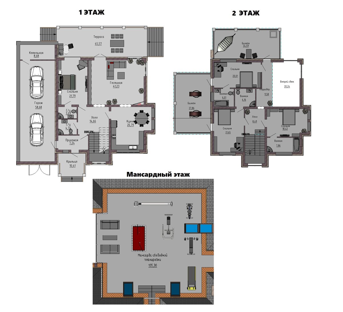 Планы этажей