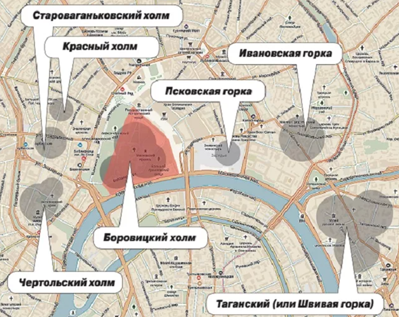 Московские холмы (из открытых источников)