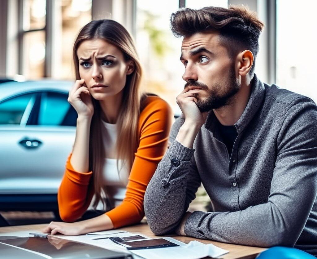 Сгенерировано в Кандинский 2.2 по моему запросу. Молодая семья в кругу проблем и долгов.