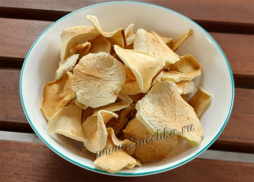 Домашние яблочные чипсы