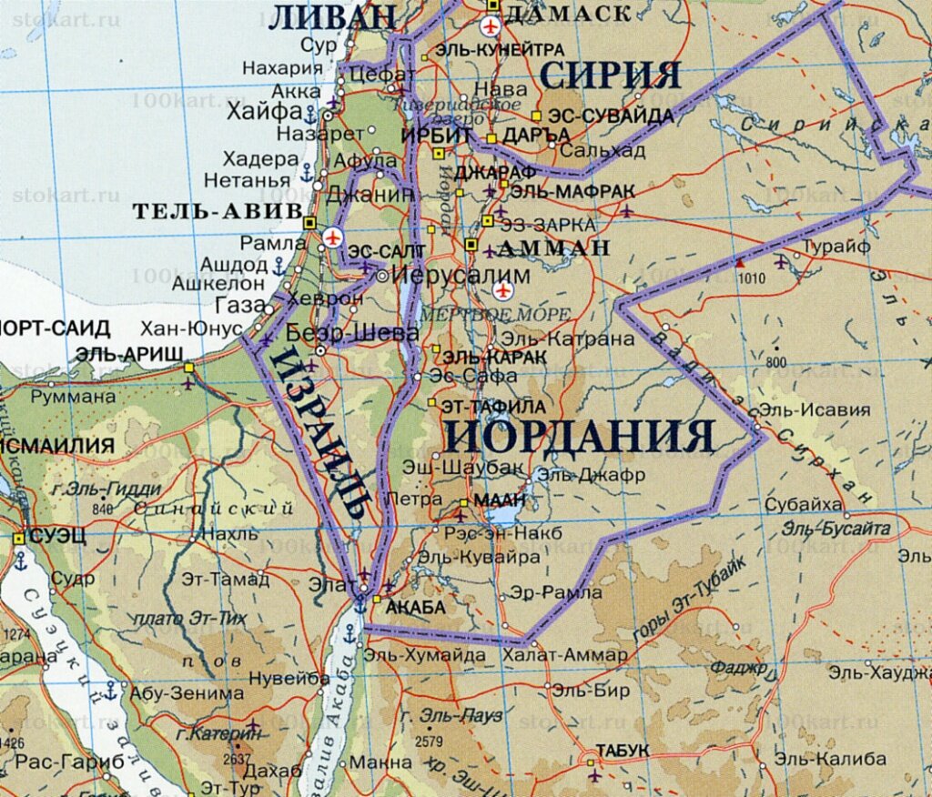 Иордания и её соседи.
