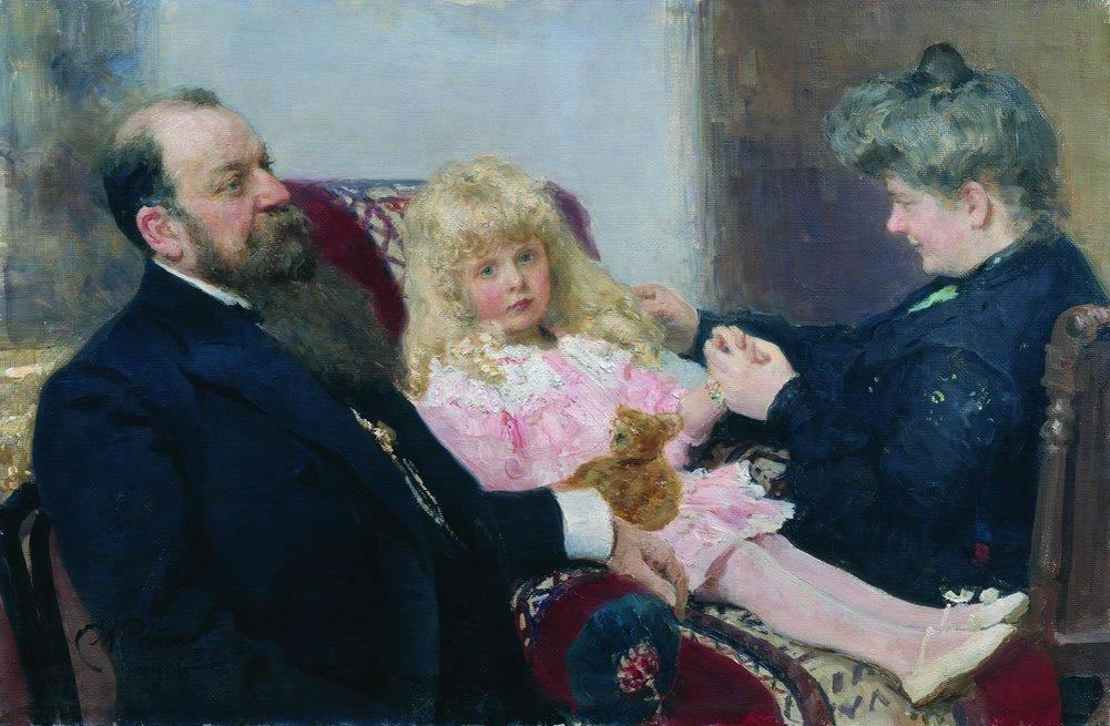 Илья Ефимович Репин "Семейный портрет Деларовых" (1906 г.)