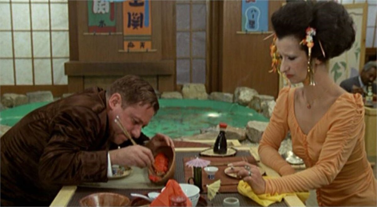 "Фантоцци". Сцена в японском ресторане.