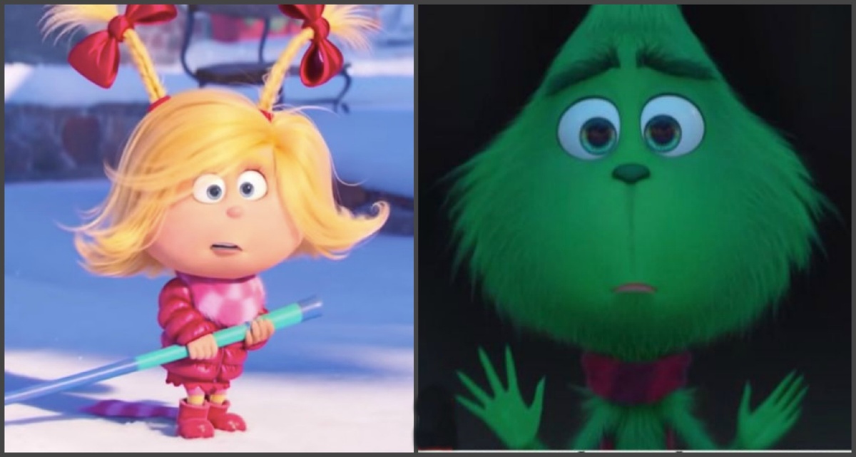 Отрывки из мультика "Гринч" 2018 года.