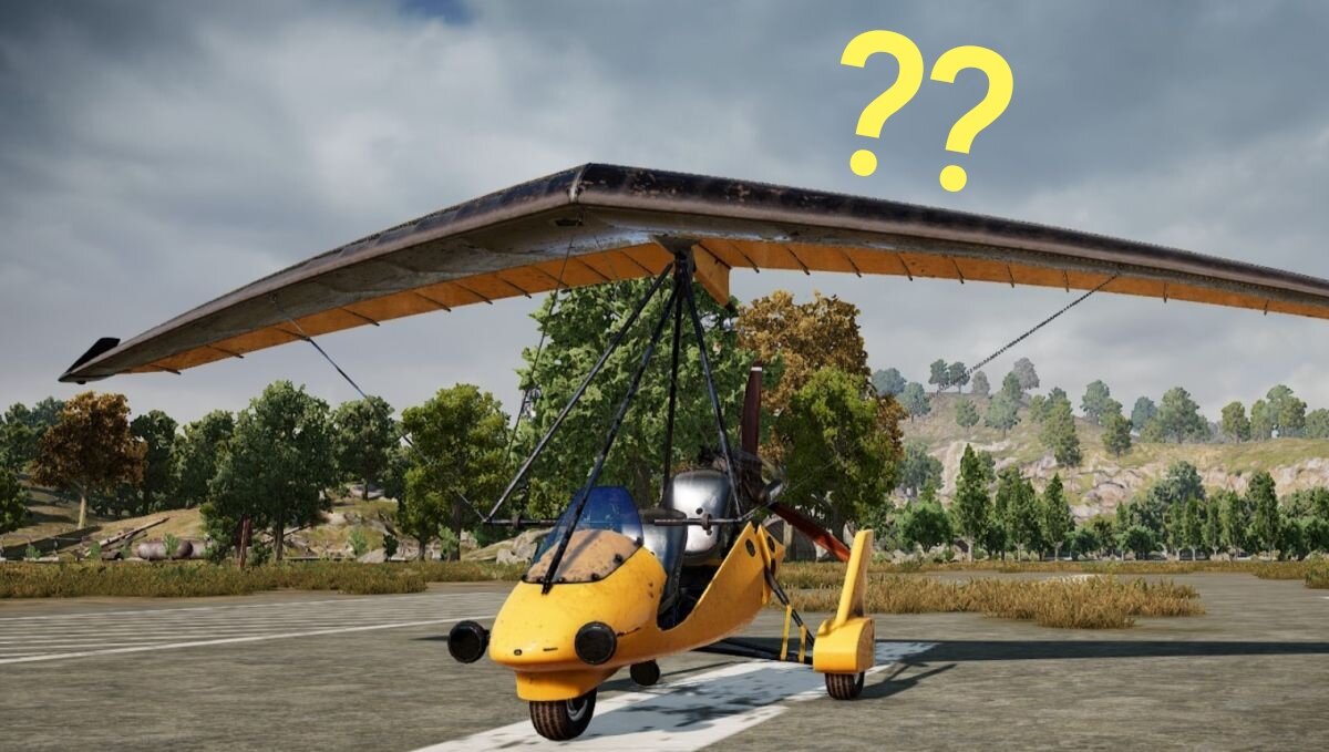 новый летательный аппарат в PUBG 