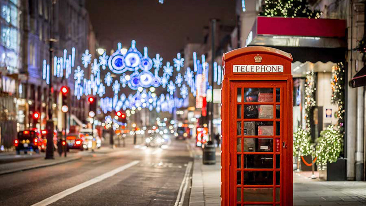 Лондон в Рождественский период 