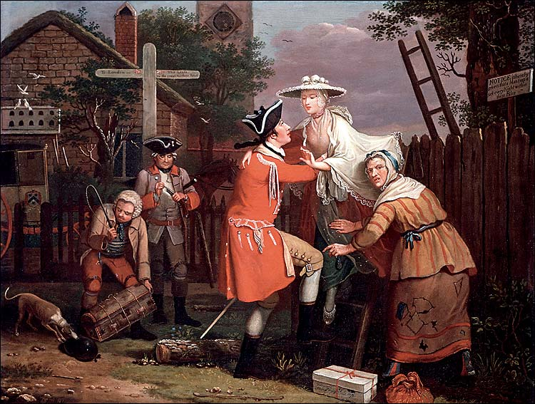 Из цикла "Современная любовь", "Побег", Джон Коллет, 1764. (сс) Wikimedia Commons