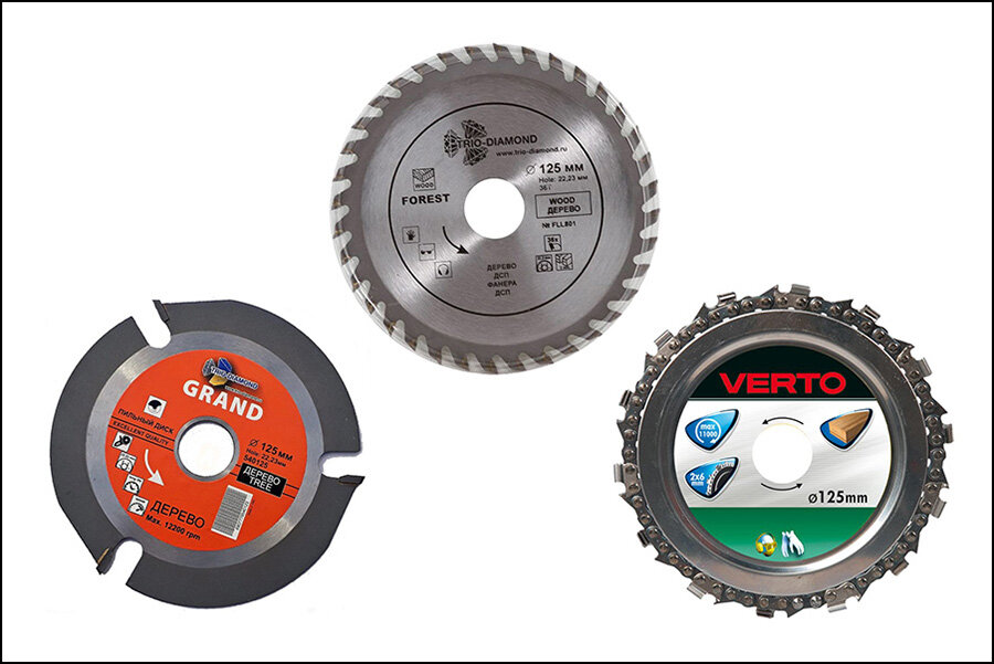 Многообразие дисков по дереву для болгарки.