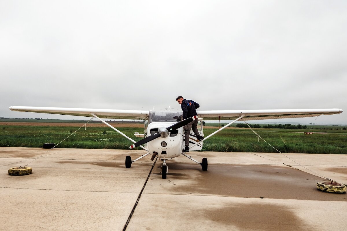 Наиболее популярный во всем мире самолет первоначального обучения - Cessna-172S