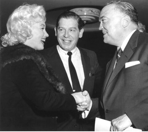 Мэрилин Монро с Директором ФБР Дж.Э.Гувером