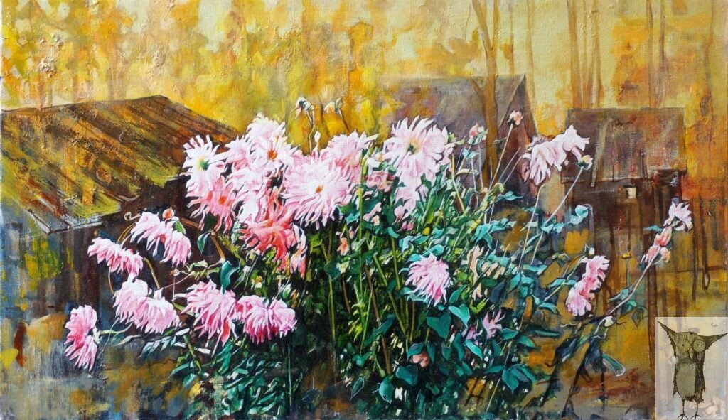 аВладимир Кряжев Цветы 54×80 хм 2015 г — 90 000