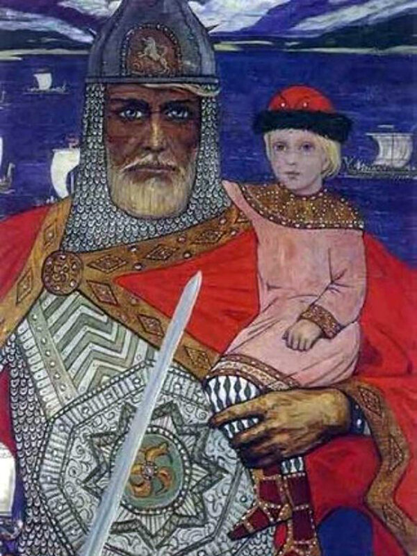 Олег Вещий и малолетний Игорь. Художник И. Глазунов. Фото: https://24smi.org