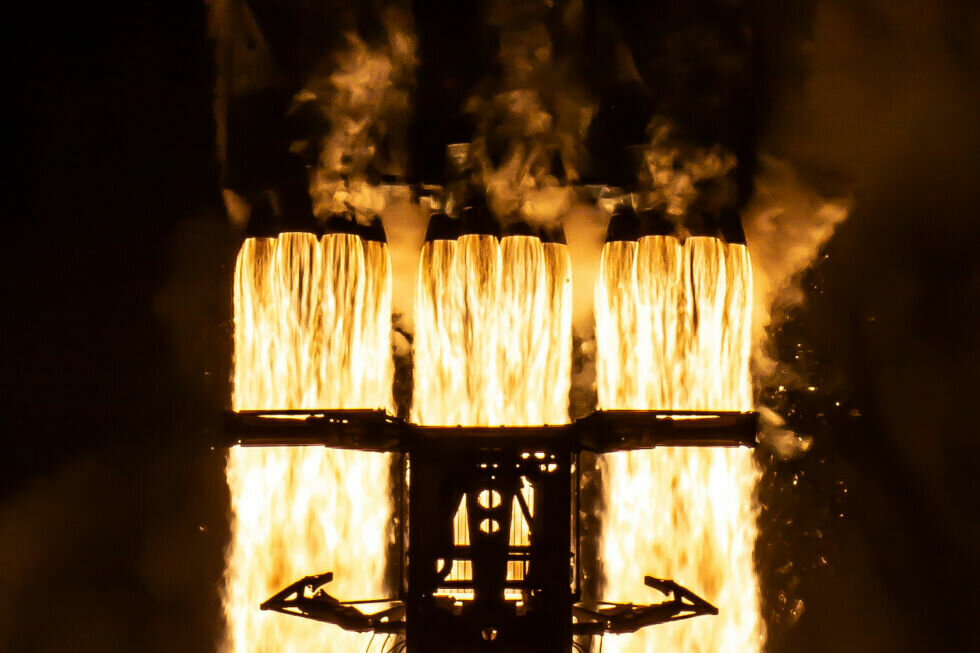 двигатели первой ступени Falcon Heavy