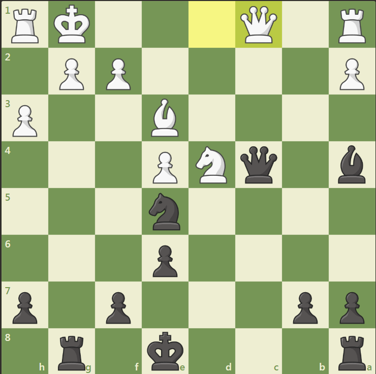 Вроде бы спокойная позиция, белые предлагают размен ферзей, но...