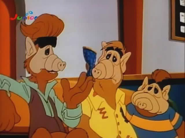 кадр из мультсериала "Альф"