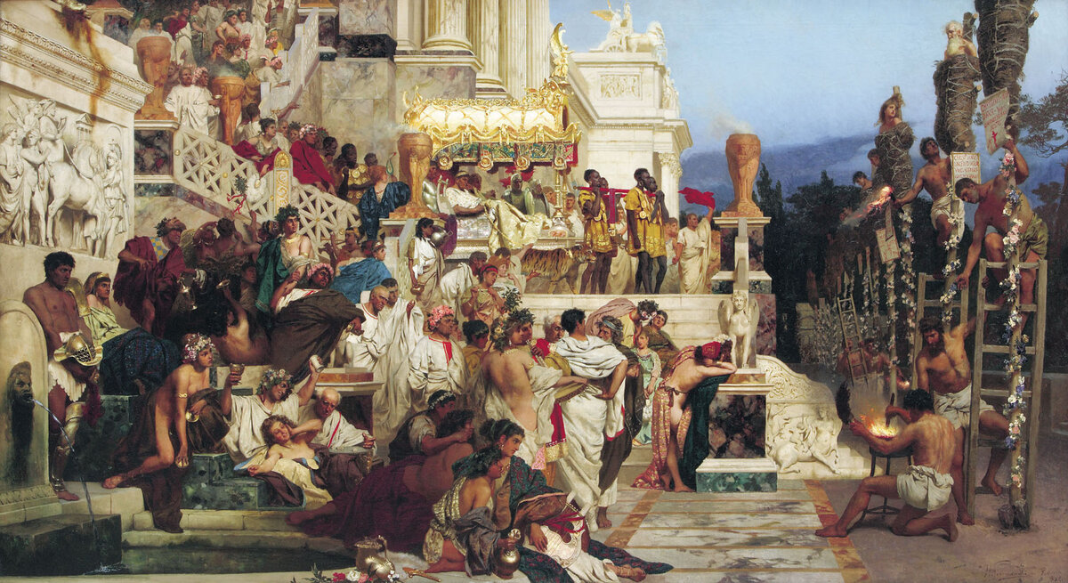 Генрих Семирадский «Светочи христианства. Факелы Нерона», 1876 год