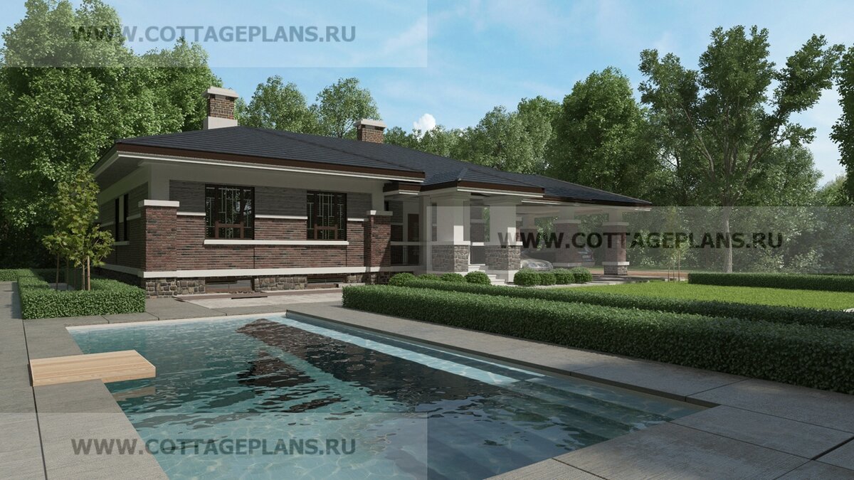 Фасады дома. Источник фото: https://www.cottageplans.ru