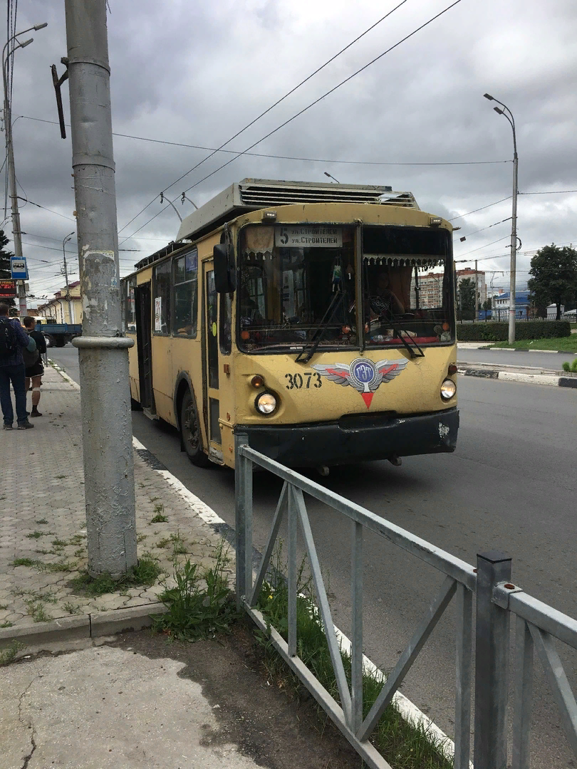 Типичный троллейбус в Рязани