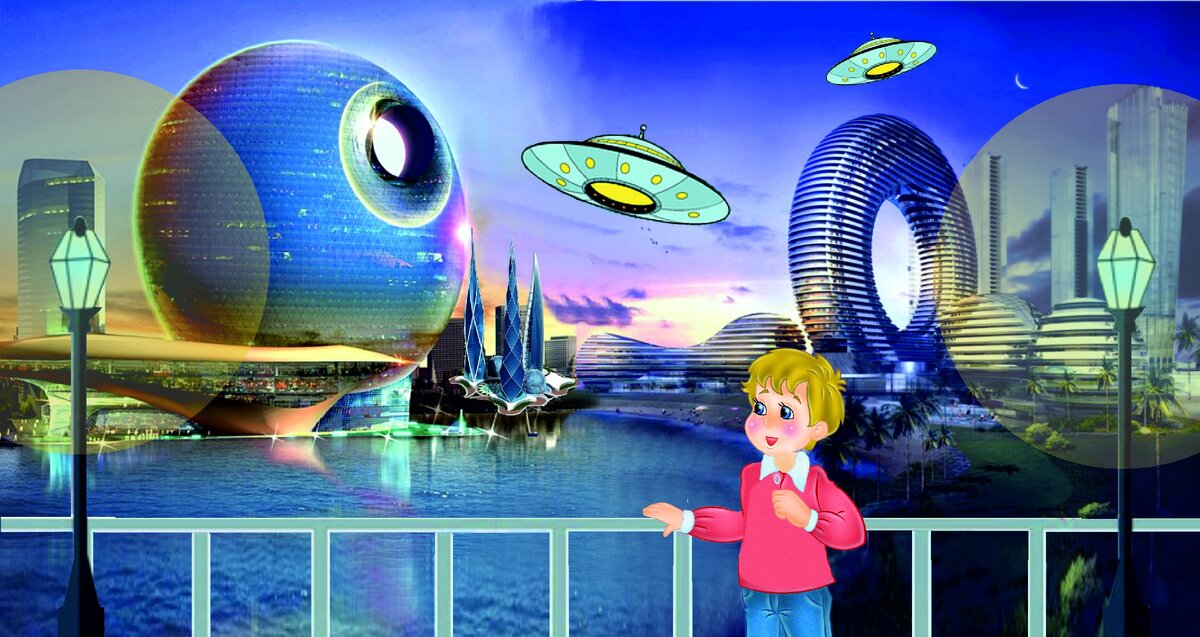 В небе летают какие-то аппараты...