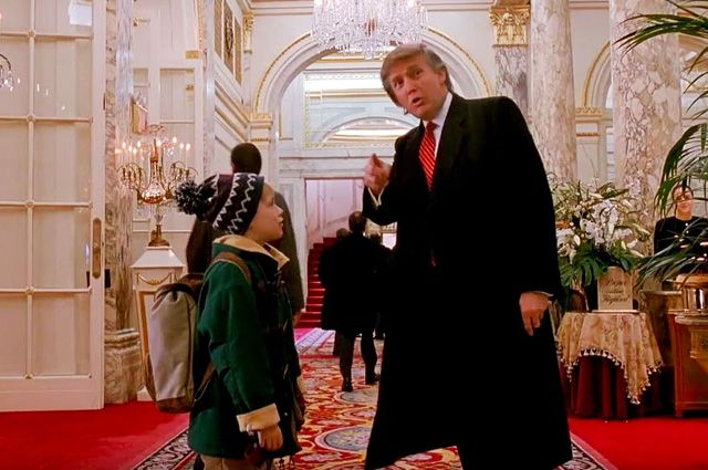 Сцена из фильма "Один дома 2"