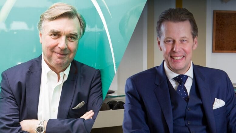 На фотоколлаже: слева - старший вице-президент Geely Holding по дизайну Питер Хорбери, справа - бывший шеф-дизайнер Bentley Штефан Зилафф.