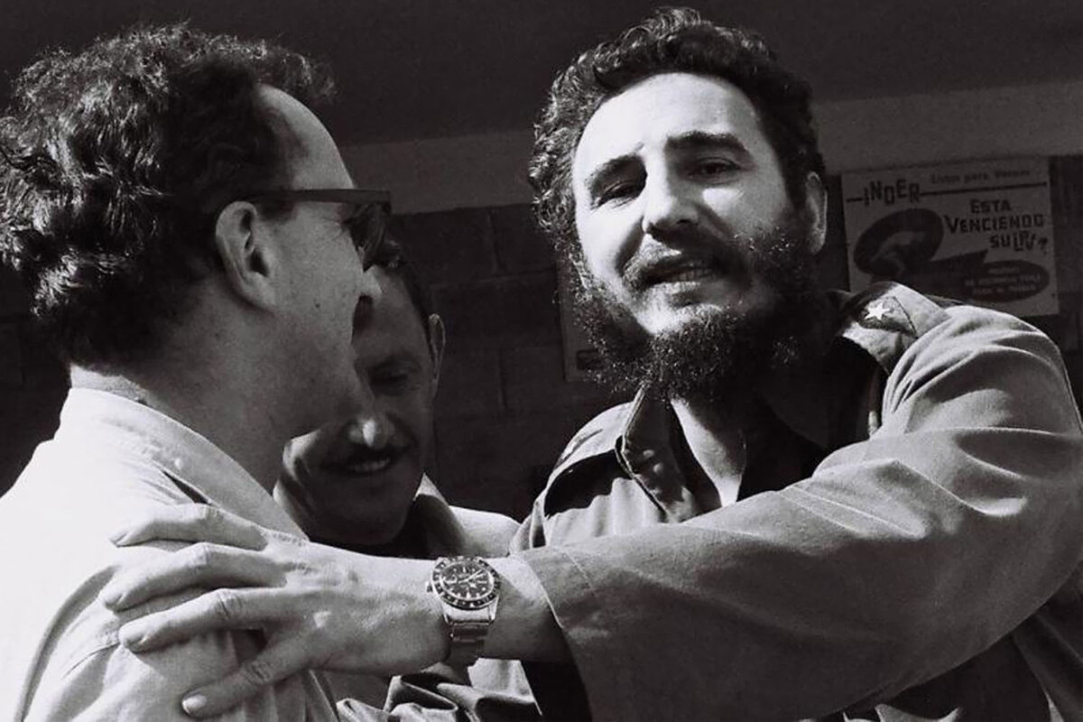 Фидель Кастро в любимых Rolex GMT-Master, фотография взята с сайта https://monochrome-watches.com/fidel-castro-1926-2016-sportsman-freedom-fighter-rolex-wearer/