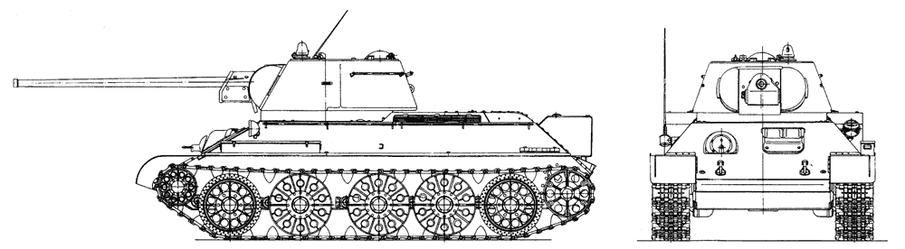Танк Т-34 с 57-мм пушкой ЗиС-4М выпуска 1943 года. 