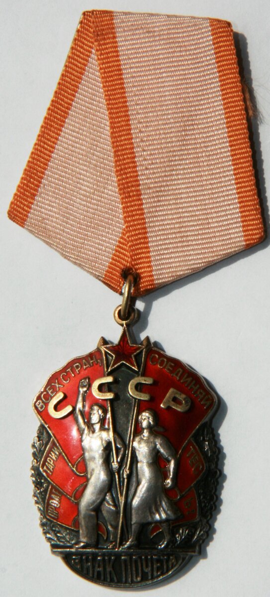 Орден "Знак Почета". Аверс. 