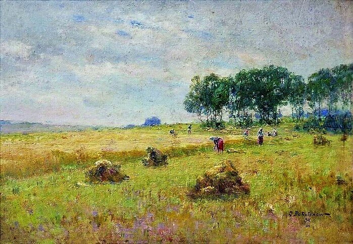 «Жатва», 1900-10, дерево, масло,17.5 x 25 см, Одесский художественный музей, Одесса