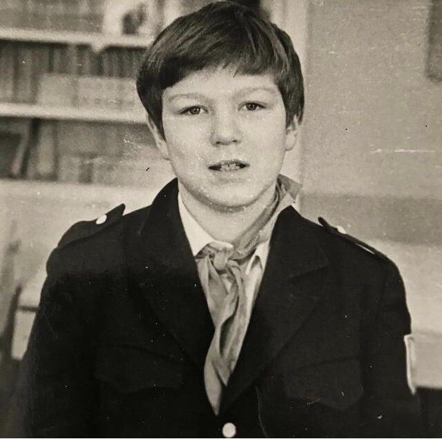 Александр Робак в школьные годы.