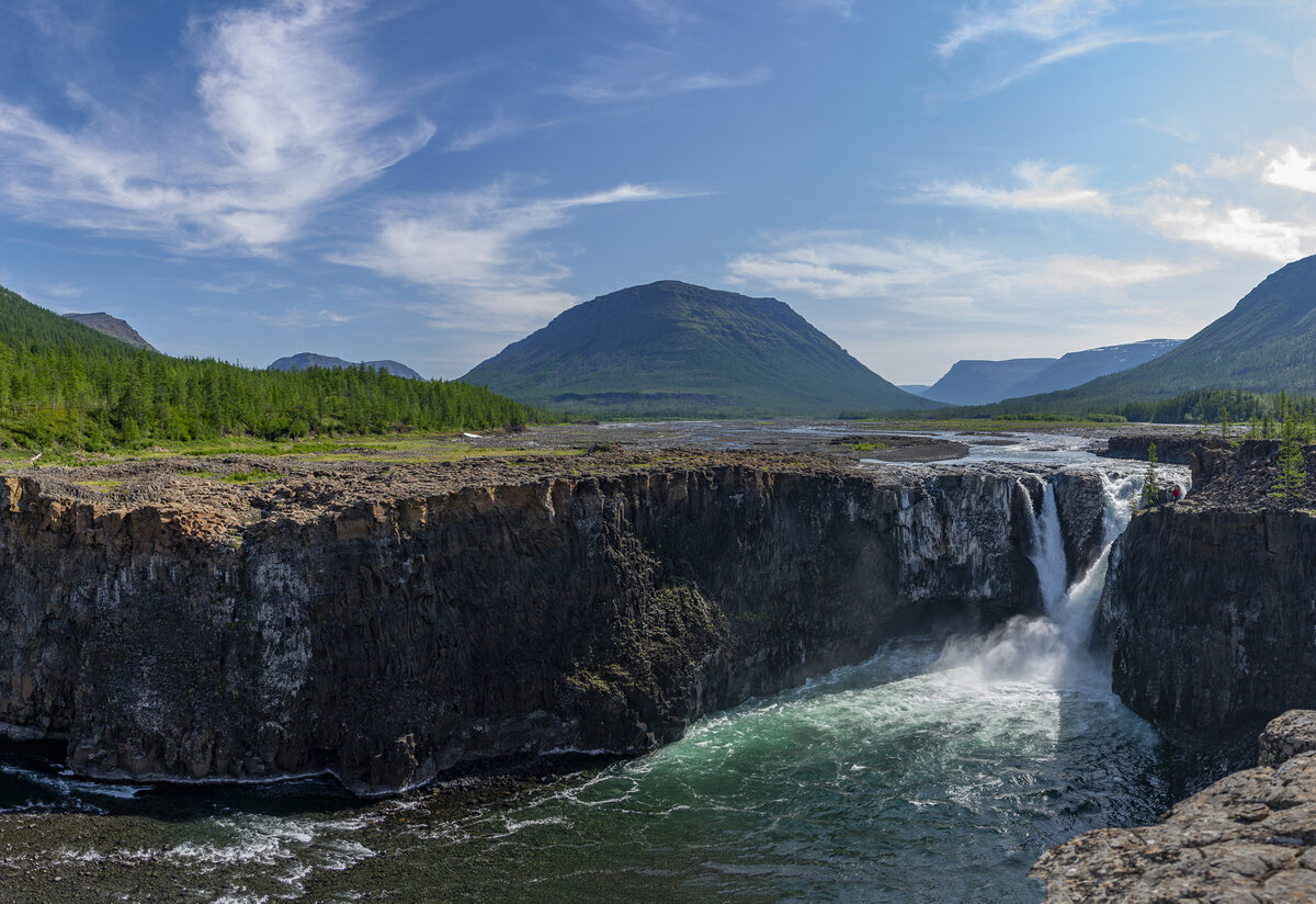 На плато Путорана самое большое средоточие водопадов в России. Фото: Денис Гаськов, участник фотоконкурса РГО "Самая красивая страна"