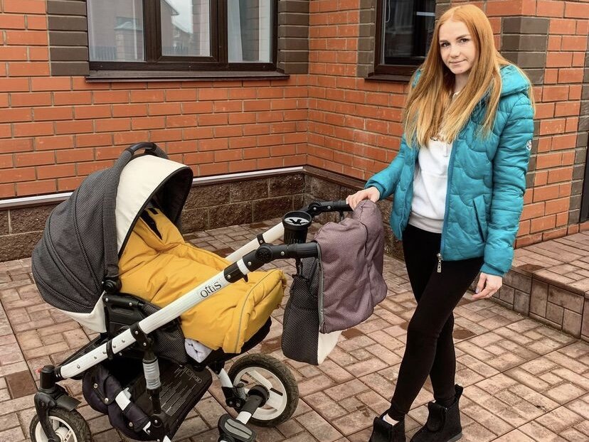 Зимний конверт в коляску.