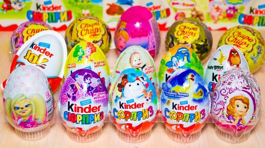 КИНДЕР СЮРПРИЗ МИКС Смешарики Маша и Медведь Фиксики Барбоскины Винкс ...