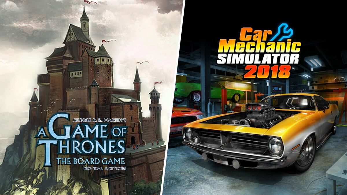 В получить бесплатно игры A Game of Thrones: The Board Game и Car Mechanic Simu Epic Games Store до 30 июня можноlator 2018!