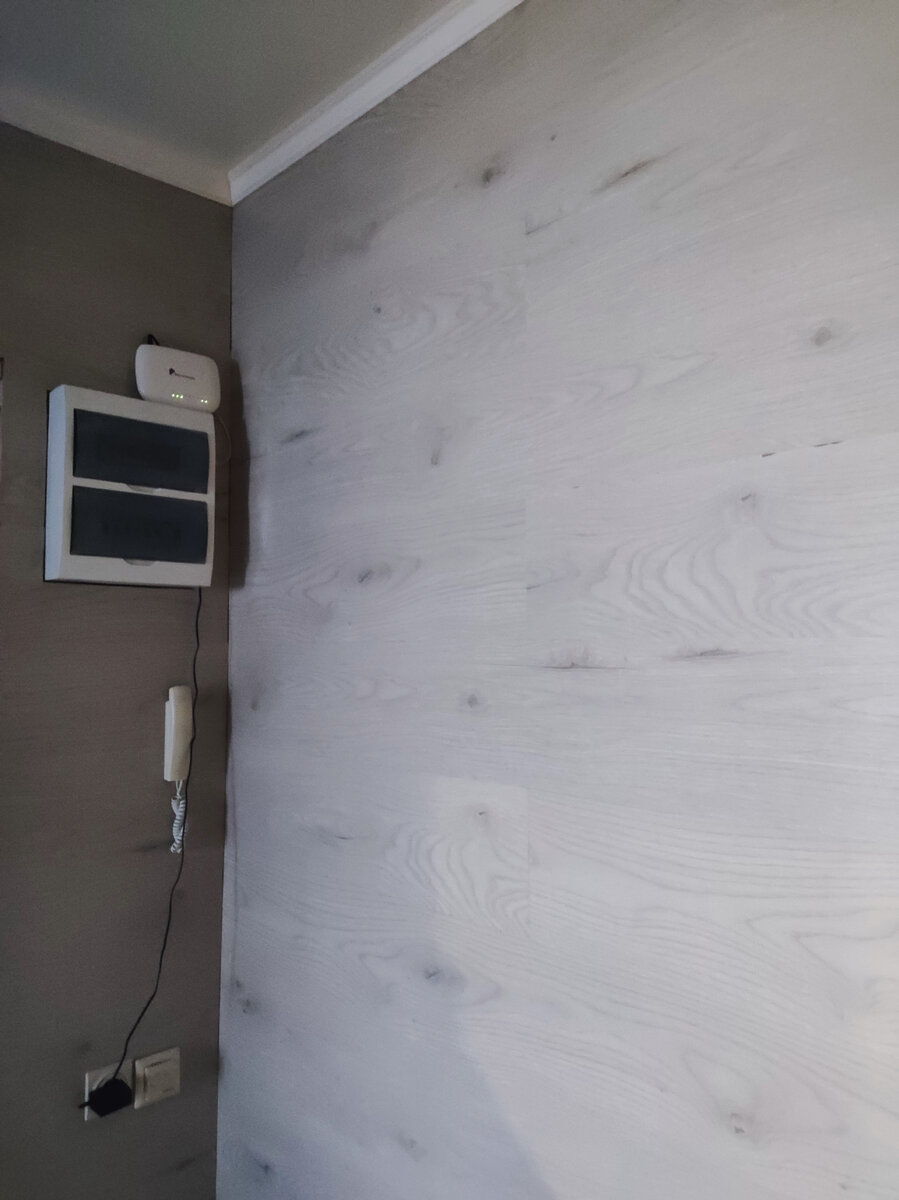 В коридоре в квартире счётчик отсутствует. Только автоматы. 