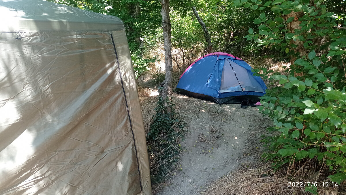 Палатка сына