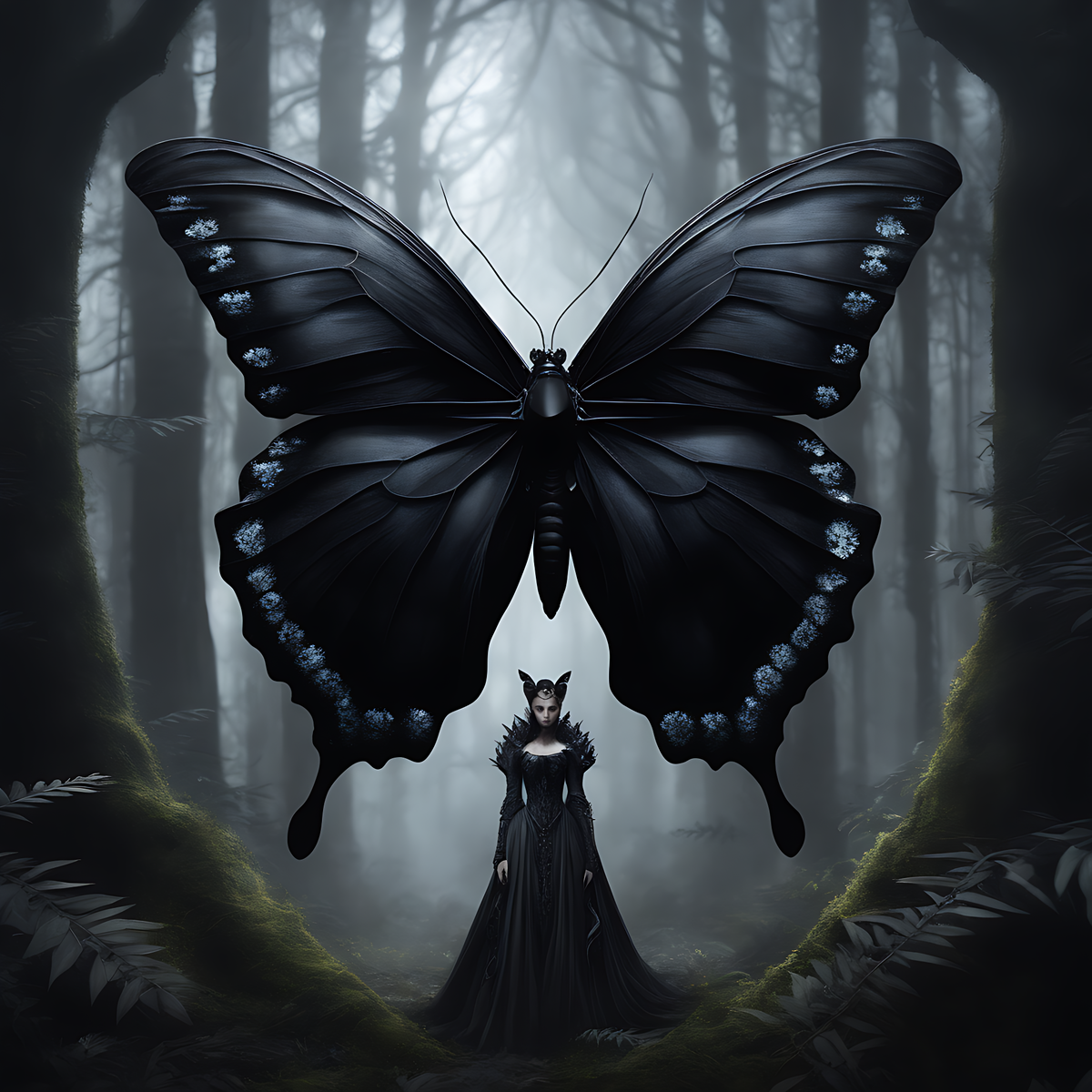 платья черная бабочка
