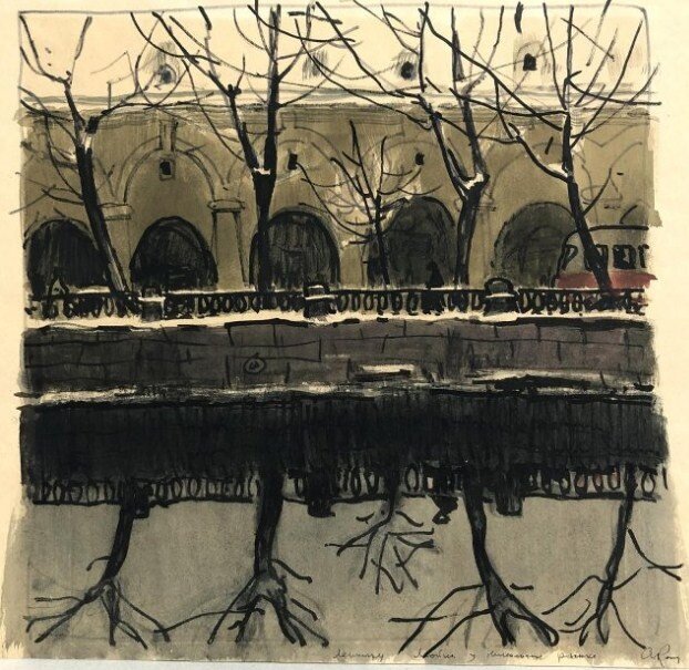 Ленинград. Мойка у Никольского рынка