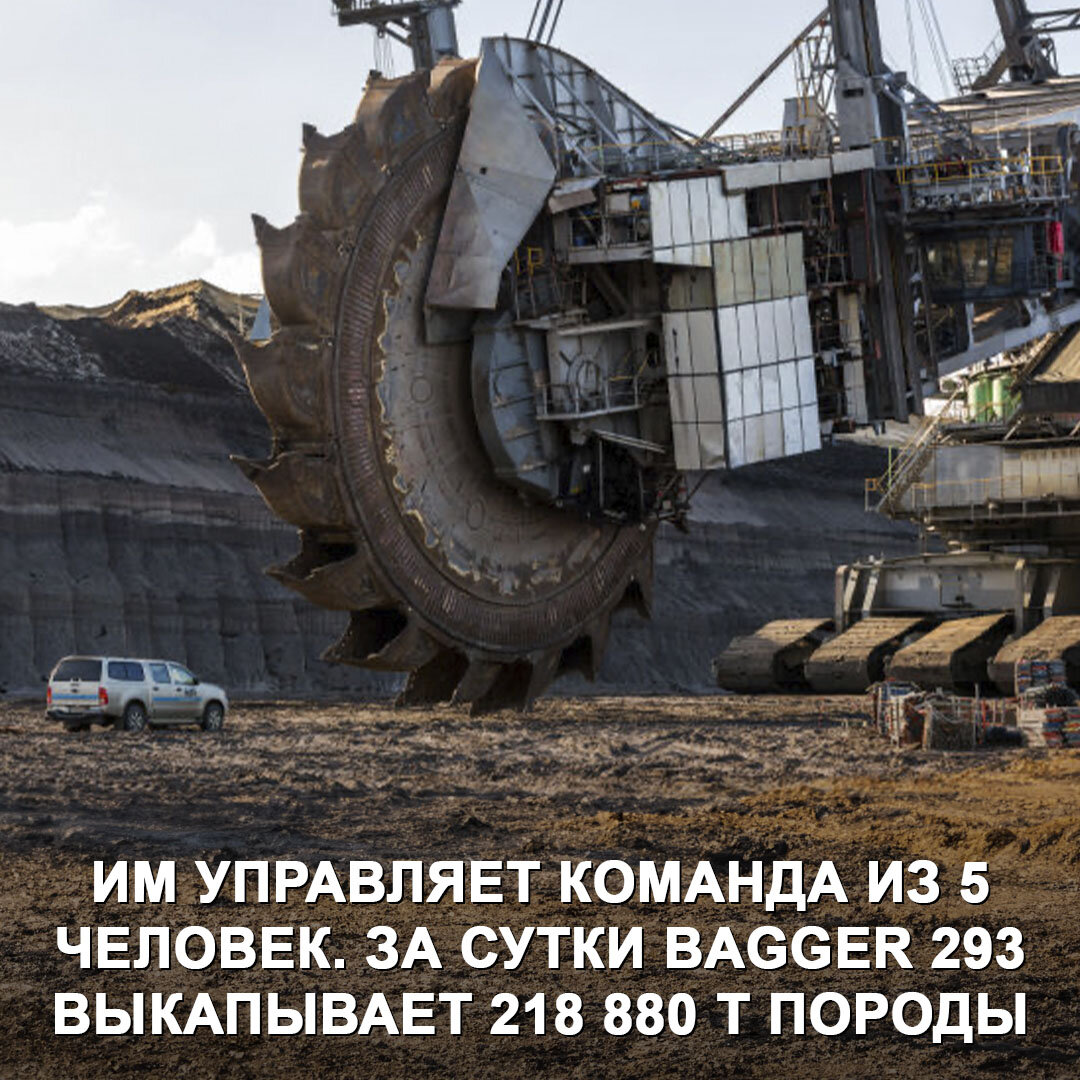 Bagger 293 — царь всех машин и самый большой в мире карьерный экскаватор |  Дром | Дзен