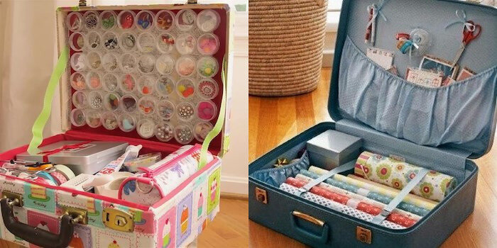 Несессеры для хранения швейных принадлежностей.