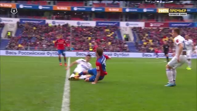 Последнее тактико-техническое действие Марио в матче ЦСКА-Оренбург