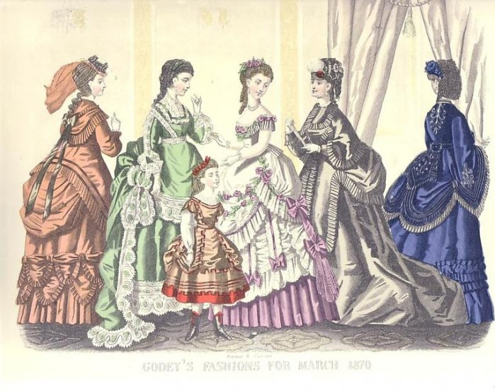 Модницы викторианской эпохи красуются на балу