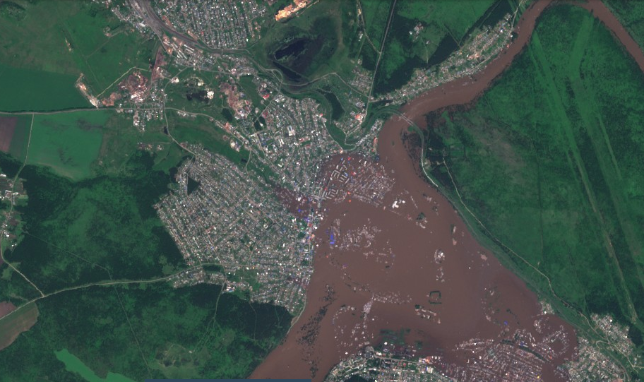 Тулун, 29 июня, снимок с ресурса apps.sentinel-hub.com