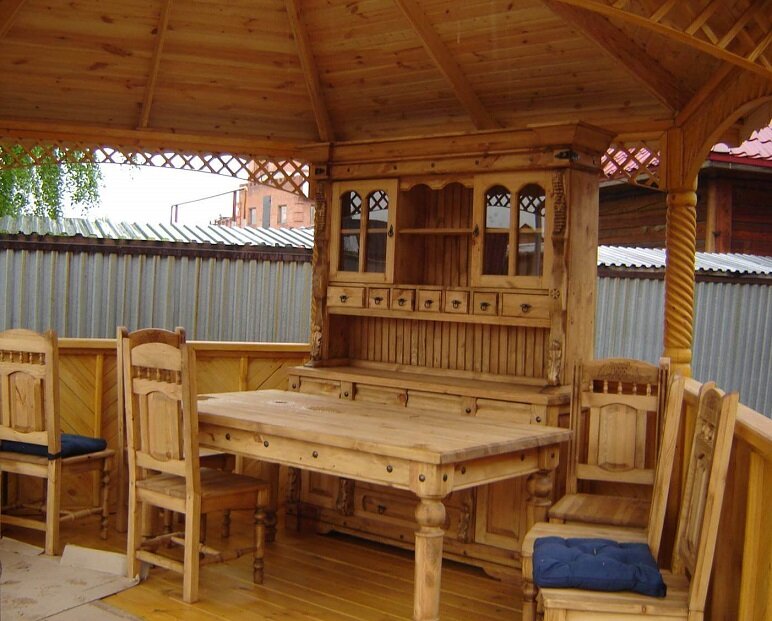 Садовая мебель деревянная