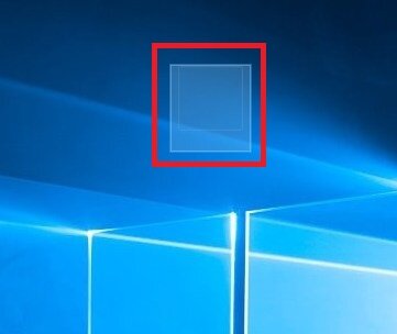 Невидимая папка без названия специально выбрана мышкой