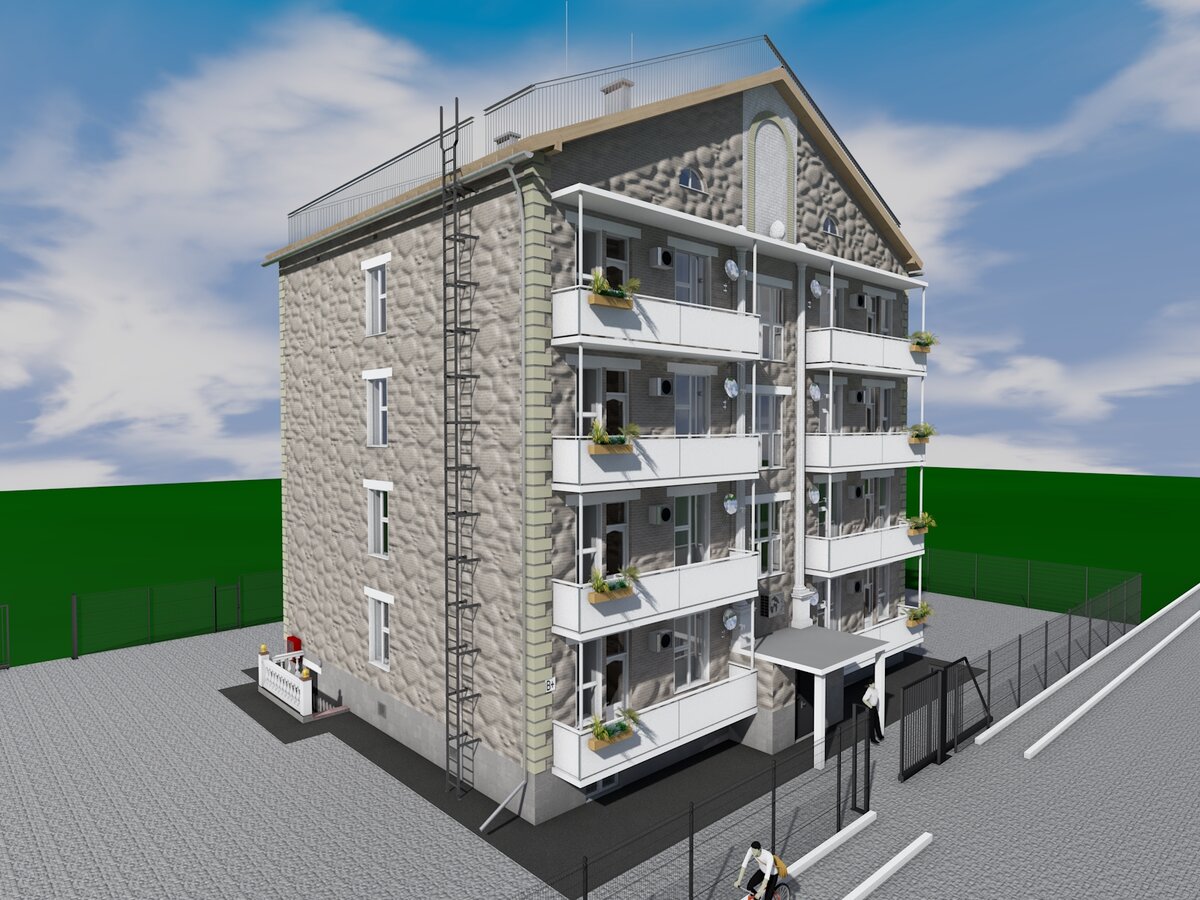 Проект дома на 16 квартир