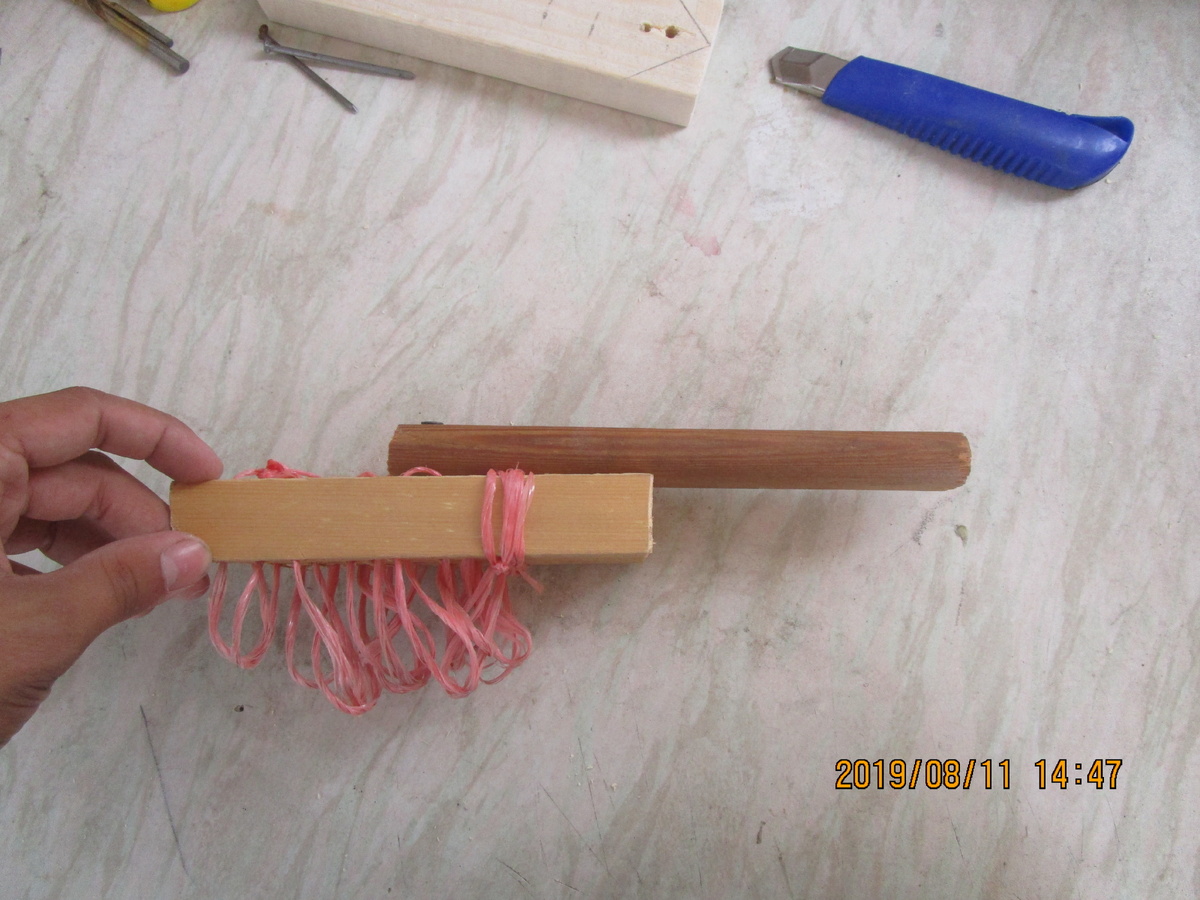 разрезать верёвку я не стал , но  если вы будете делать тоже не советую.