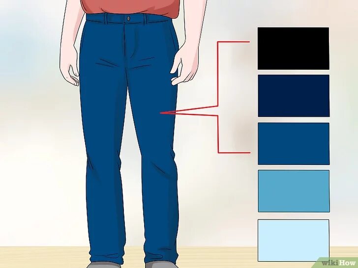 2 Носите темные штаны. Темные брюки менее контрастны, чем более светлые. Вот почему эрекция гораздо более очевидна, когда вы носите белые джинсы, чем когда вы носите темные брюки. Если вы беспокоитесь, что у вас может возникнуть неконтролируемая эрекция, наденьте темно-синий, черный или другие темные цвета на нижнюю часть тела.